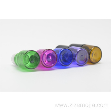 1ml clear amber colorful glass roll on bottle